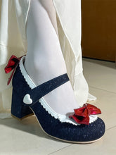 Bowknots Snow White 4.5CM/6.5CM Heel Mary Janes