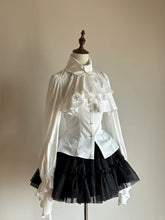 White Jabot Collar Gothic Lolita Long-Sleeve Blouse