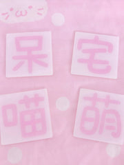 Kawaii Pink Square Hairclip