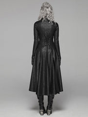 Dark Black Punk Long Coat
