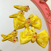 Yellow Puppy Decorated Sweet Hairclips