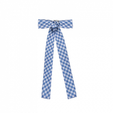 Blue Plaid Bowknot Brooch