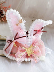 Pink Alice in Wonderland Vibes Bunny Ears Mini Hat