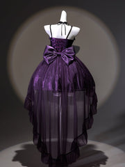 Sparkling Purple Lolita Dress with Corset Waist & Matching Choker