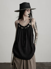 Urban Goth Black Braided Sleeveless Camisole Top