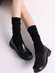 White/Gray/Dark Blue/Black JK Uniforms Cotton Stockings