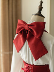 Red Bigbow Halter Neck Underbust 1950s Vintage Dress