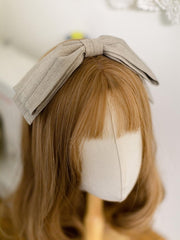 Forest Traveler Color Light Khaki Striped Pattern Peter Pan Collar Long Sleeves Lolita OP