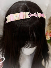 Yellow&Pink/Pink&Green Beaded Decorated Bowknot Details KC