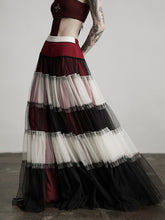 Urban Goth Tri-Color Tulle Umbrella Skirt