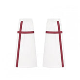 Yami Kawaii White Leg Warmers with Red Cross Design