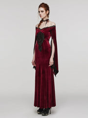 Plus Size Friendly Black and Red Goth Dress