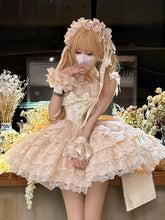 White / Black / Pink Princess Lolita Lace Ruffle Hairband / Wrist Cuffs