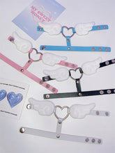 Pink/White/Black/Blue/Purple Wings Design PU Bracelet