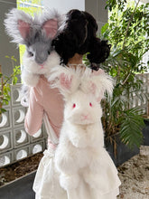 Realistic Cute Bunny Plush Backpack/Crossbody Bag