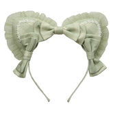 Yellow / Blue / Green Kitty Ears Bowknot KC