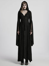 Black Gothic Hoodie Long Coat