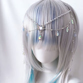 Fairy Shell Beaded Headwear with Teardrop Charm