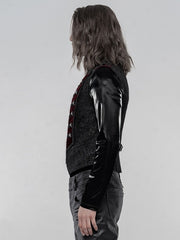 Men's Black & Red Gorgeous Gothic Vest