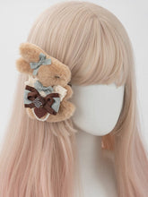 Sweet Lolita Brown Plush Bunny Hairclip/Brooch