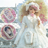 Zip Closure Rose Cross Gothic Ita Coffin Bag Halloween Bag