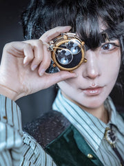 Vintage Steampunk Bronze Retro Goggles With Black Adjustable Strap