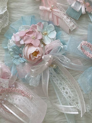 Sweet Lolita Handmade Flower Lace Trim Hairclip/Brooch