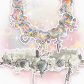 Y2K Plush Strawberry/Butterfly/Star Decorated Choker/Bracelet