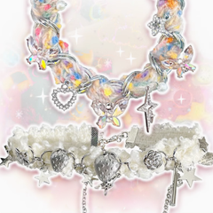 Y2K Plush Strawberry/Butterfly/Star Decorated Choker/Bracelet