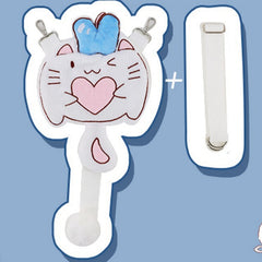 White & Blue Colorblock Design Asymmetrical Hem Sweatshirt