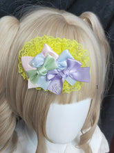 Colorful Bowknot Detail Lace Hairclip 3 Options