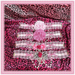 Hime Gyaru Showa Y2K Pink Rose Choker |4 Options with Beaded Chain