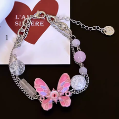 Y2K Cat Eye Design Butterfly Choker/Bracelet