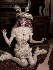 Romantic Goth Love Cutout Short Sleeves Corset Top