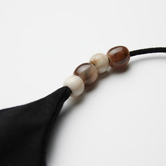 Urban Goth Black Slim-Fit Camisole Top with Beaded Decor