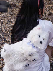 Realistic Dog Plush Backpack/Crossbody Bag