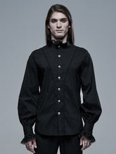 Men's Black Goth Aristocratic Shirt