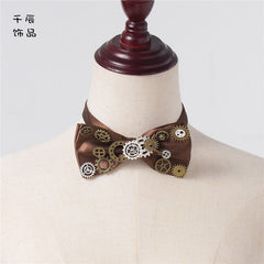 Steampunk Lolita Vintage Gear Bow Tie