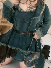 Plus Size Wasteland Punk Y2K Brown PU Belt with Studded Details