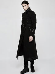 Black Men's Military Uniform Worsted Jacket