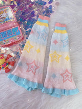 Dreamy Star Pattern Yume Kawaii Knitted Leg Warmers