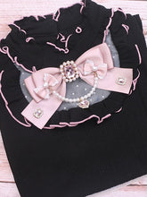 Jirai Kei 8 Color Options Bowknot Rhinestone Pearl Chain Brooch