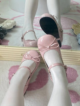 Sweet Lolita Pink Mary Janes with 3cm Heel & Bow Embellishment