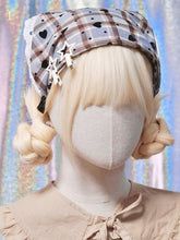 7 Options Plaid Pattern Triangular Scarf KC