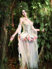 Irregular Hem Sheer Tulle Overlay