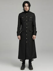 Black Military Coat