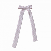 Pink Plaid Bowknot Brooch