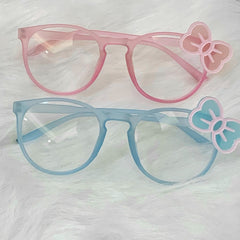 Yume Kawaii Blue/Pink Bow Frame Glasses