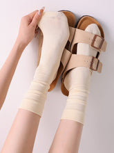 White/Milk Yellow/Blue/Black Summer Socks