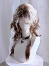Ouji Style 45CM Silver and Brown Ombre Wig with Bangs